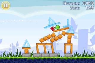 うまく怒るとこんな感じ！なんだか転がるangryBirdsが切ないな。。。
