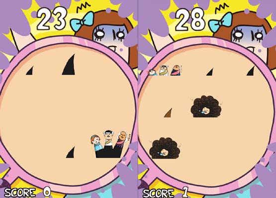 実際のゲームの画面は