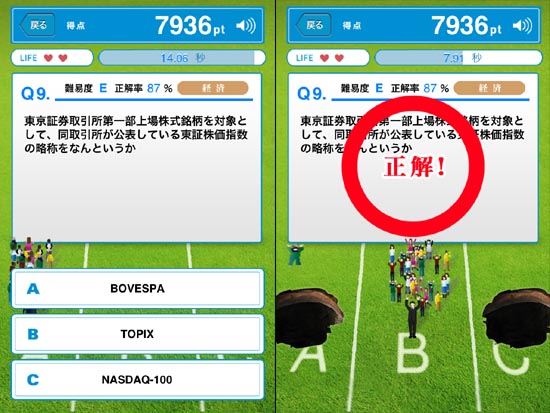 クイズの中身はこんな感じで