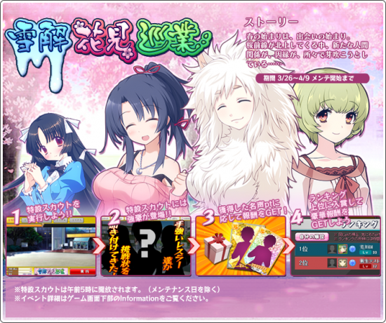 お待ちかねの声優キャラゲットのイベント企画